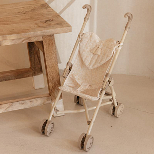 Прогулочная коляска для кукол Mrs. Ertha "Bouquet Silhouette", цветочный эскиз